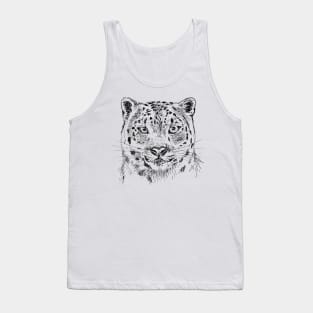 Snow Leopard Print Tank Top